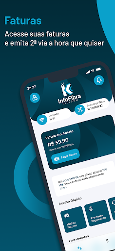 K Info Fibra ekran görüntüsü