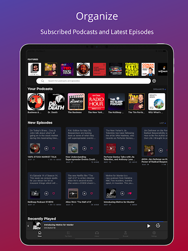 Podcast App: Podurama Screenshot