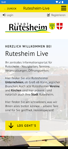 Android application Rutesheim-Live screenshort