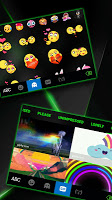 screenshot of Green Glass Tech Theme