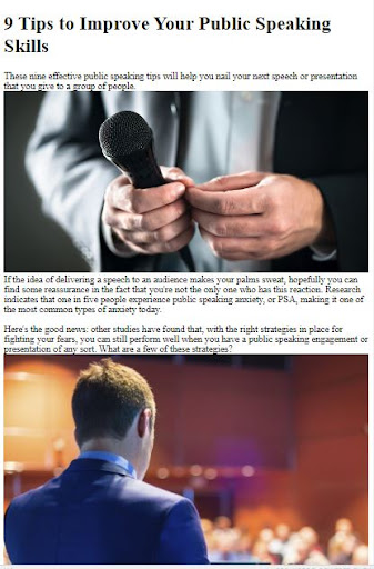 How to Public Speaking Screen 3