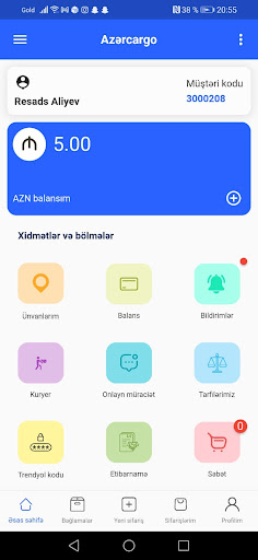 Android application Azercargo screenshort