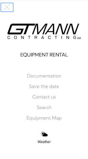 GT Mann Equipment App Screen 2