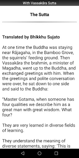 Buddhism: With Vassakara Sutta Screen 2