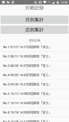 個人用麻雀家計簿「majika」 Screen 3