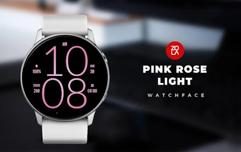 Pink Rose Light Watch Face