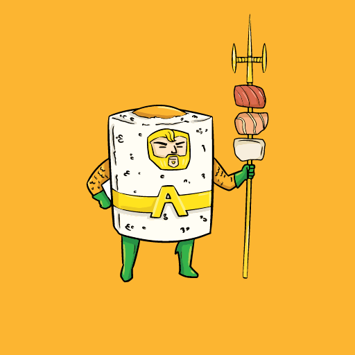 The Sushi Heroes logo