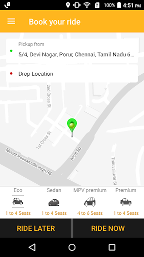 E-Cab Driver Screen 2