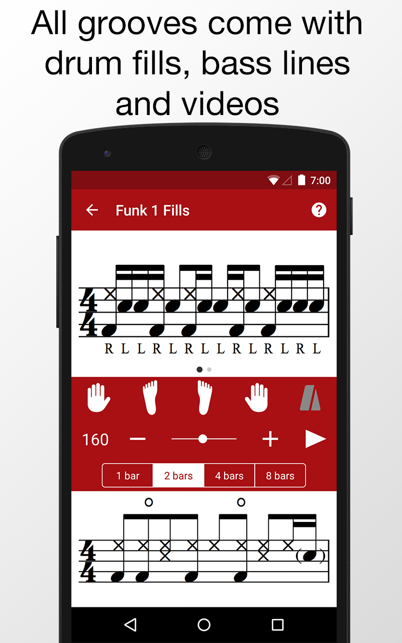 Android application Drum School screenshort