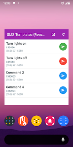 Captura 8 SMS Templates android