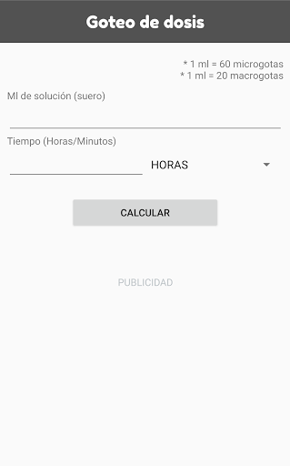 Calculadora Enfermería Screen 3