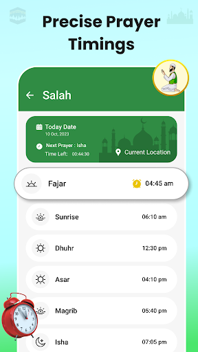 Qibla Finder : Prayer Times Screen 3