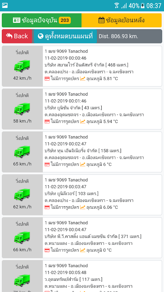 #6. Thaitracking2 (Android) Podle: ThaiTracking