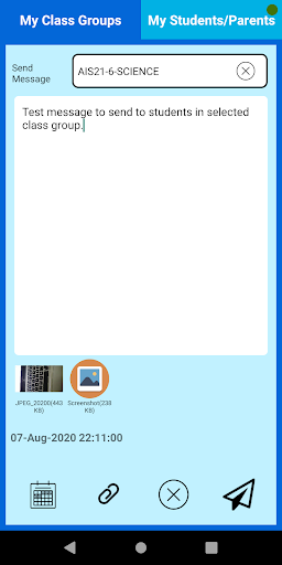 Android application Kontakkt screenshort
