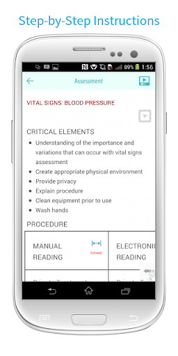 Skills Hub - Nursing Skills Screen 3