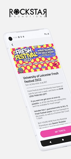 Android application Rockstar Promotions screenshort