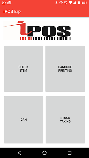 Android application iPOS ERP screenshort