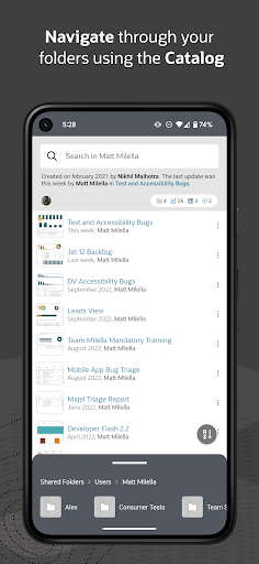 Screenshot of Oracle Analytics