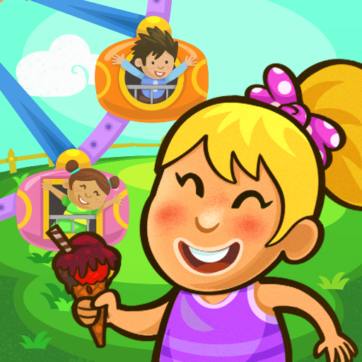 Kiddos in Amusement Park  Icon