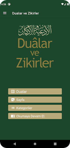 Android application Dualar ve Zikirler screenshort