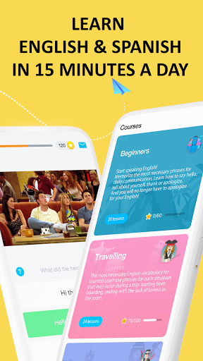 Screenshot EWA: Learn English & Spanish