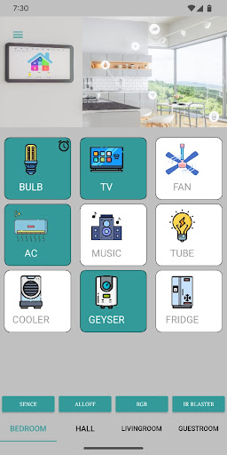 Android application Smart Homz screenshort