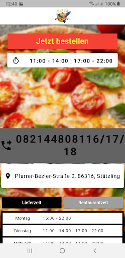 Pizza Oase Stätzling Screen 2