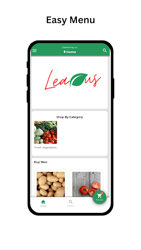 Leafus - Vegetable Delivery Screen 2