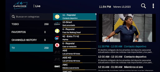 Android application CableNG screenshort