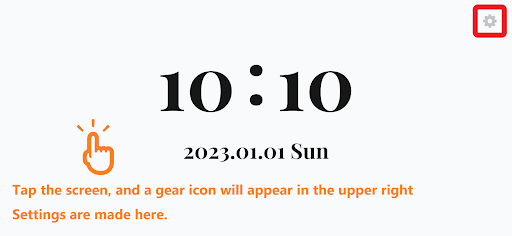 Android application Fake O'Clock screenshort