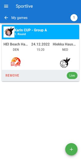 SportLive BeachHandball Screen 2