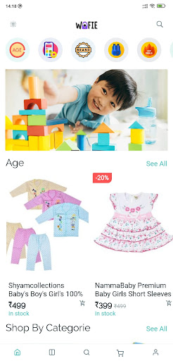 Android application Wofie screenshort