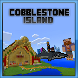 Cobblestone Island Map for Mcpe icon