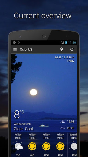 Android application UNIWeather - Weather in pocket screenshort