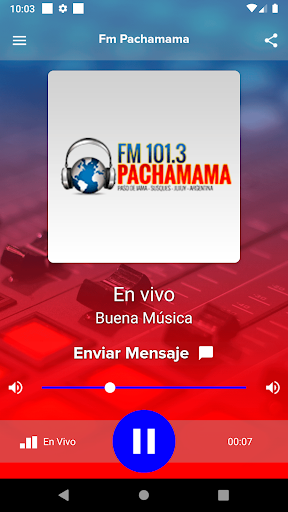 Android application Fm Pachamama screenshort