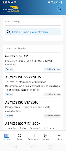 Standards Australia Store Screen 2