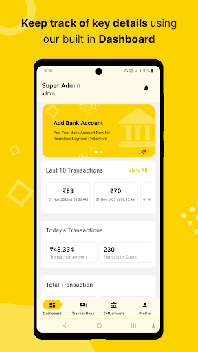 Android application FiatPe for Business screenshort