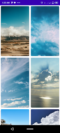 Android application Cloud Wallpapers screenshort