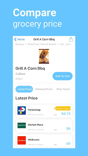 Android application Handy lah - Grocery Price Watc screenshort