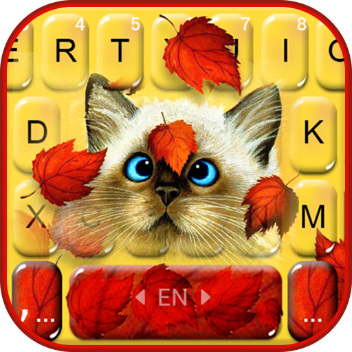 Funny Maple Cat Keyboard Theme  Icon