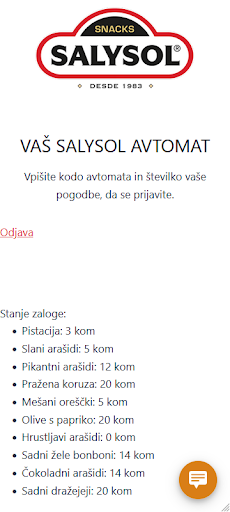 Android application Salysol SI screenshort