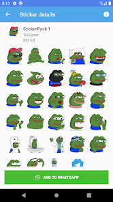 Pepe the cheap frog stickers