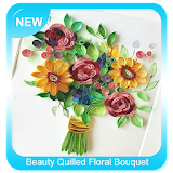 Beauty Quilled Floral Bouquet icon