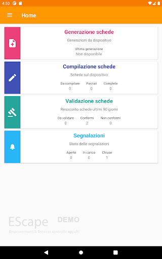 Escape - Controllo Appalti Screenshot