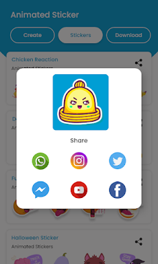 Animated Stickers For WhatsApp :Animated WAStickerのおすすめ画像1