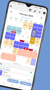 My Shift Planner - Calendar Screenshot