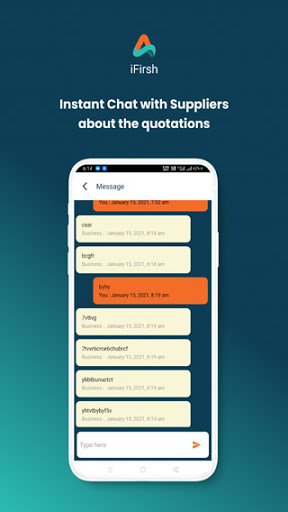 iFirsh- Request for Quotations Screen 3