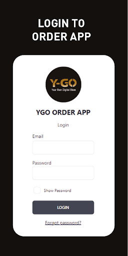 Android application YGO ORDER screenshort