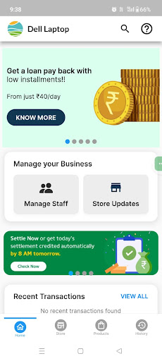 Android application First Store screenshort