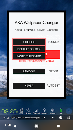 ADroid Kustom Actions WPchange Screen 2